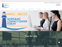 Tablet Screenshot of neccf.org